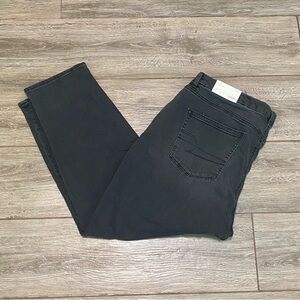 New American Eagle Black 20 Short Curvy Stretch Mom Jeans